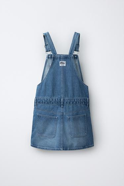 ZARA ДЖИНСОВЫЙ КОМБИНЕЗОН HELLO KITTY ©, СИНИЙ