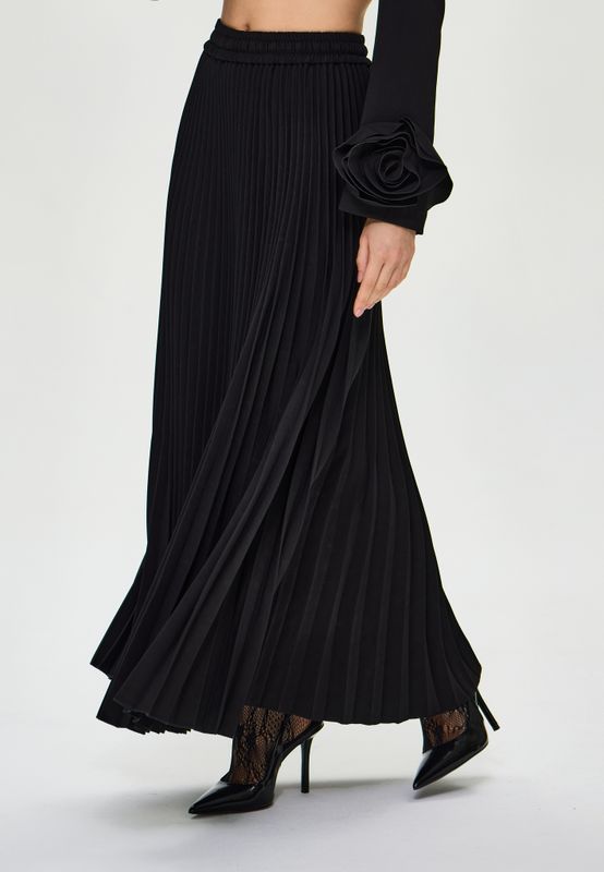 Юбка миди плиссе из крепа