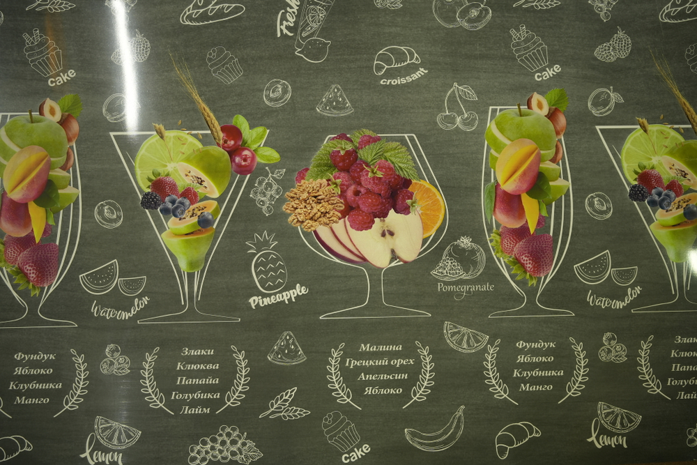 ПАНЕЛЬ ИНТЕРЬЕРНАЯ ПВХ (ФАРТУК) КОКТЕЙЛЬ 3000Х600Х1,4ММ