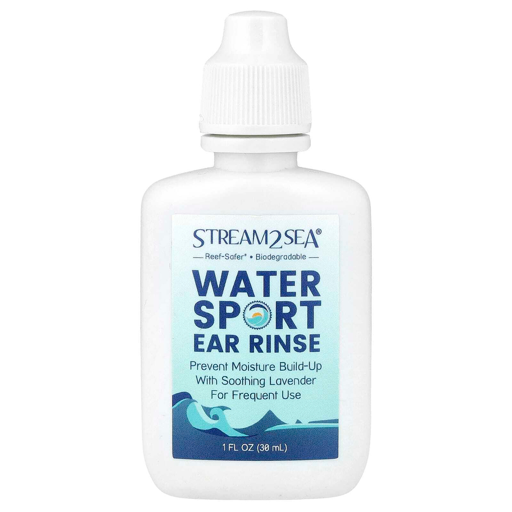 Stream2Sea, Ополаскиватель для ушей для водных видов спорта, 30 мл (1 жидк. Унция)