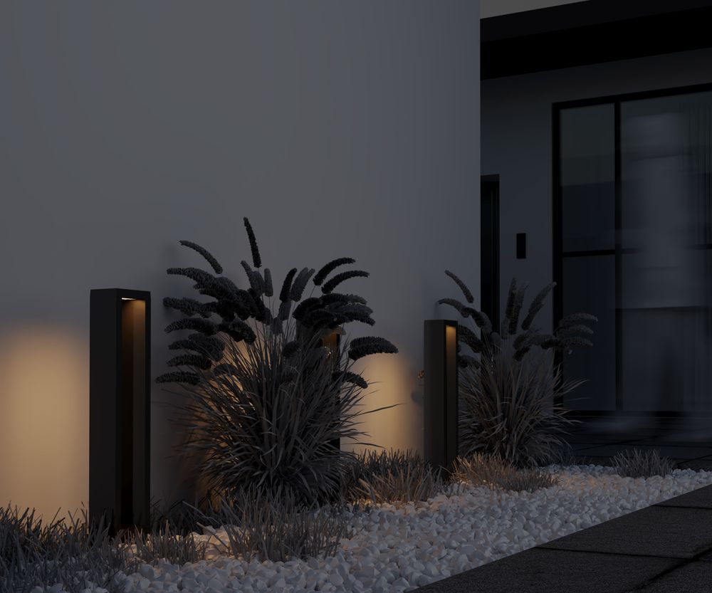 Светильник столбик ландшафтный 10вт 120x82x600мм