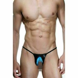 Мужские трусы стринги черные La Blinque LB15342