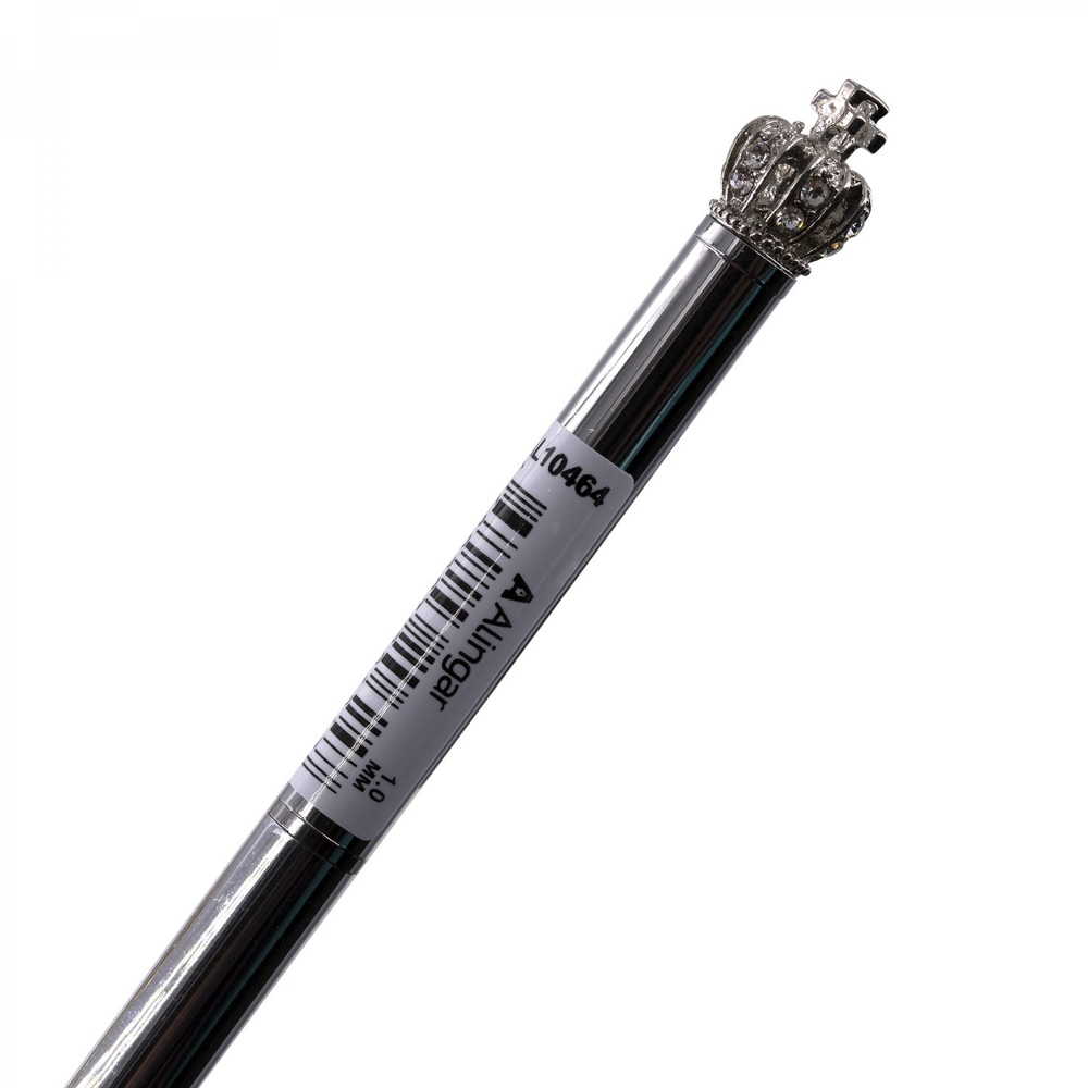 Ручка подарочная шариковая Alingar, синяя, 1.0 мм, металлический корпус, поворотный механизм, "Корона", ассорти, карт. уп.