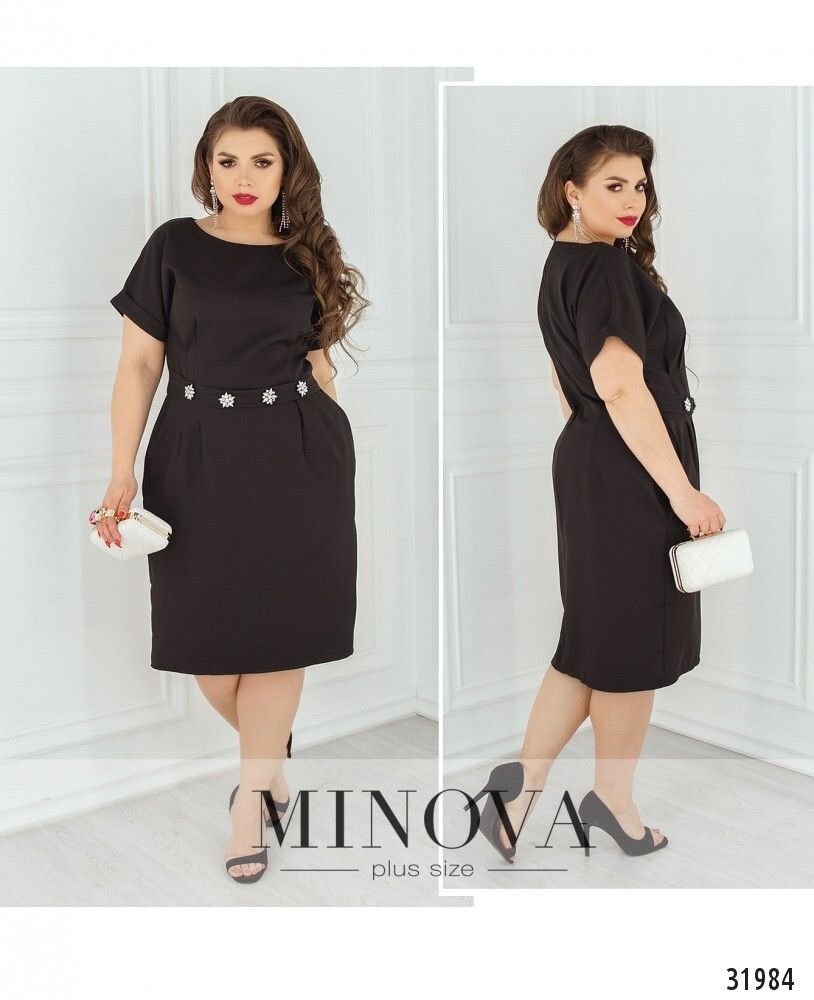 Платье 8611-черный Minova