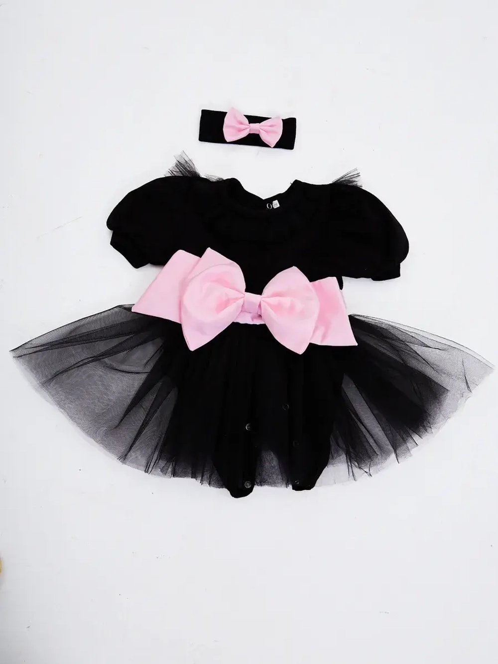 Платье-боди для новорожденной