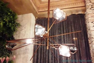 The Harlow Dried Flowers Chandelier by Gabriel Scott ( bronze )