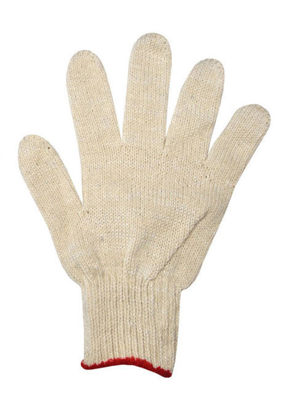 Перчатки х/б 4нити 10класс 116ТЕКС белые