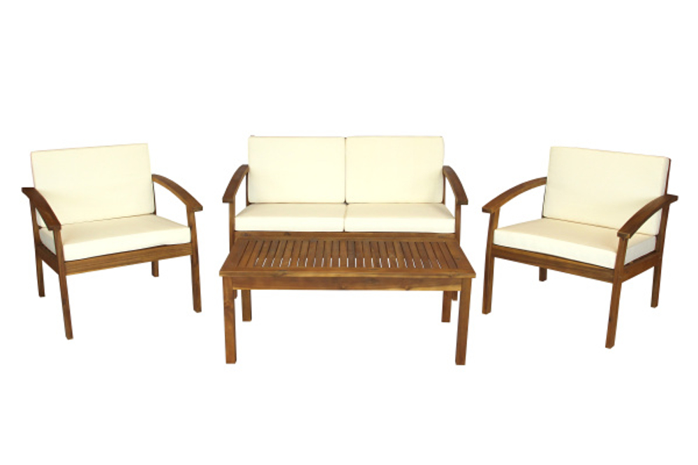 Набор мебели Garden Story садовый Бэнито из акации 2 уп. (стол,диван, 2 кресла)