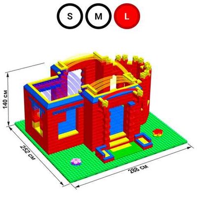 Набор GigaBloks 10: Дворец на платформе