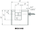 Замок навесной Зенит ВС2-3-02 (skin)  арт.12785