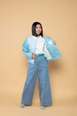 Куртка-жакет L/ XL (принт 203-01) Adili