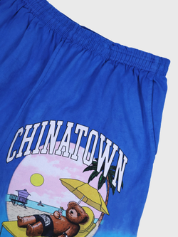 Шорты Chinatown Market Beach Bear Tie-Dye Blue