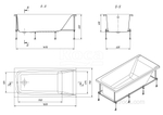 Акриловая ванна Roca Elba 160х75 прямоугольная белая 248619000