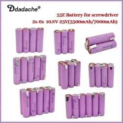 20A 18650 35E 3500 mAh 7000 mAh 3S 4S 5S 6S 8S 7.4V 12.6V 14.8V 18V 25.2V 29.6V Сварная батарея
