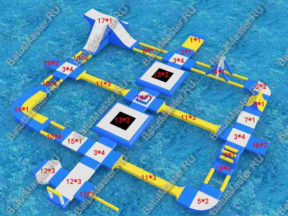 Коммерческий аквапарк «Мир волн» 30×30×4 м