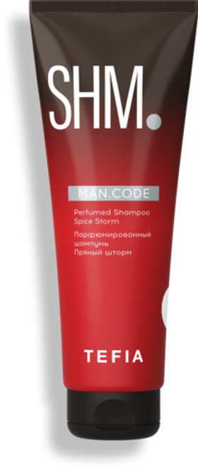 Tefia Man.Code Perfumed Shampoo Spice Storm - Парфюмированный шампунь Пряный шторм, 285мл