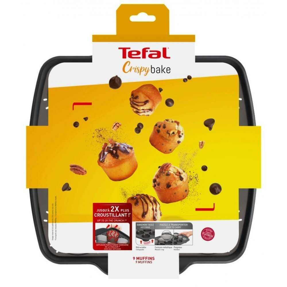 Форма силиконовая Tefal Crispybake на 9 мини-кексов J4174714