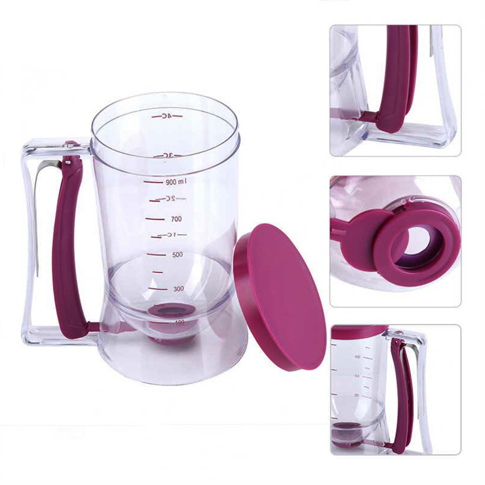 Диспенсер, дозатор, мерная кружка для жидкого теста, 900 мл