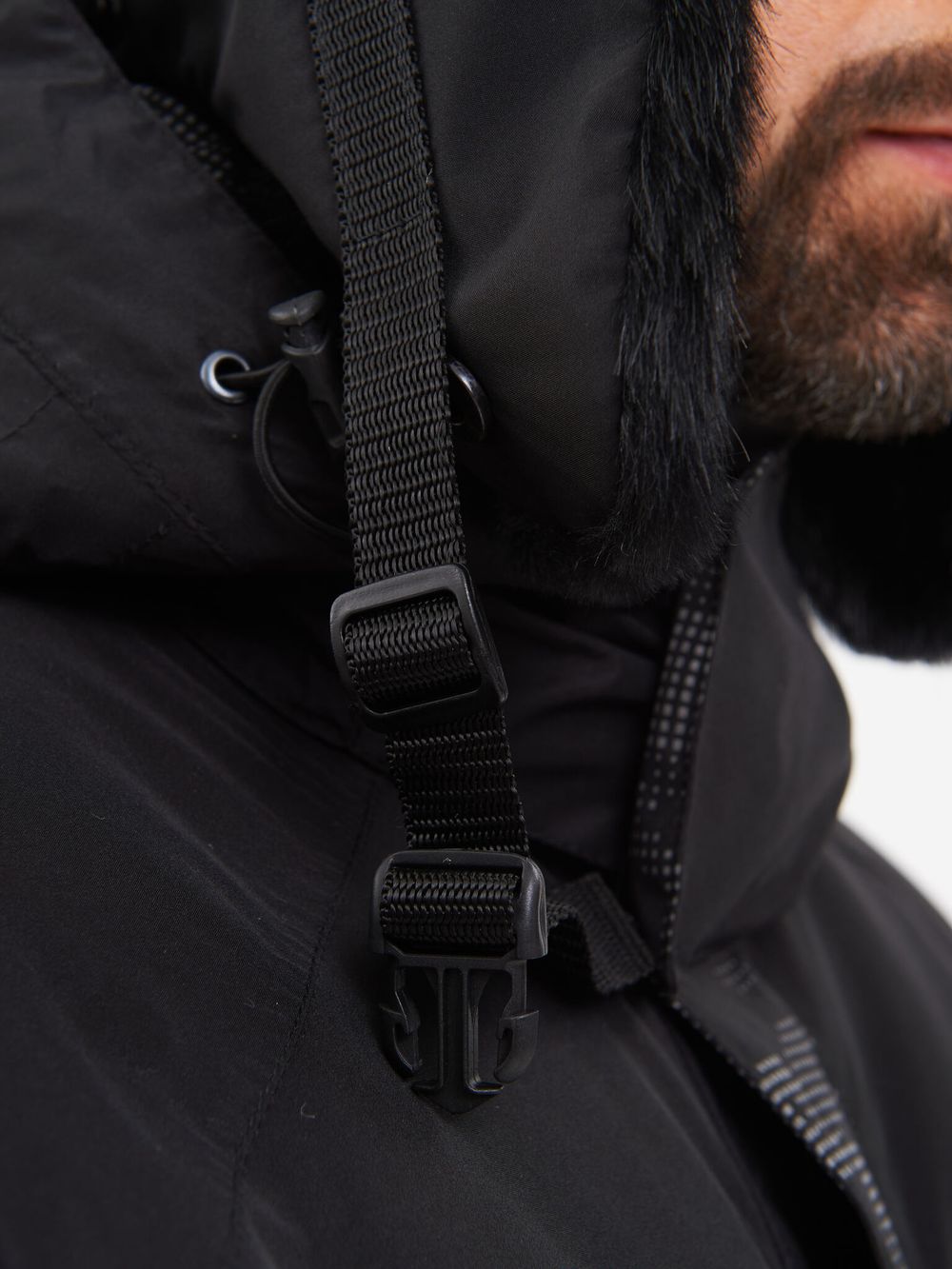 Шапка ушанка зимняя Reflect ткань Reflex Membrane цвет Чёрный иск. мех Норка