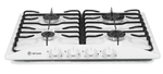 Поверхность варочная  ДеЛюкс 5840.01-051 (белая эмаль, стальные решетки, 58*50) Россия