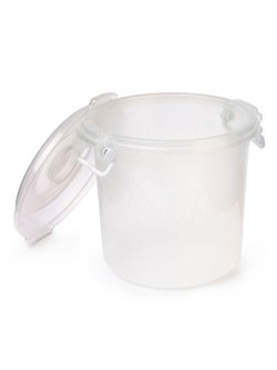 Контейнер для хранения круглый 10л.с защелкой (6762)