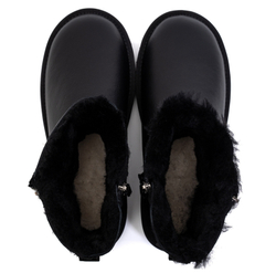 UGG Mens Classic Mini Double Zip Metallic Black