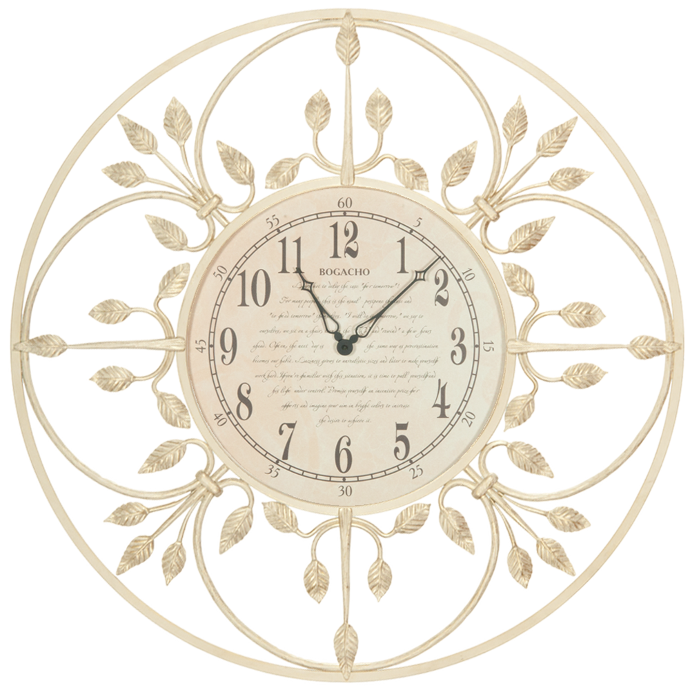 Часы настенные London Time большие Айвори