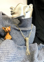 Кулон. Подвеска со стразами "Лучезарный узел" Цвет золото