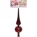 Верхушка на ёлку 23 см «Волшебный узор», Темный рубин