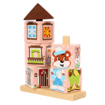 Кубики на палочке "Мишка" 7 шт (Томик)