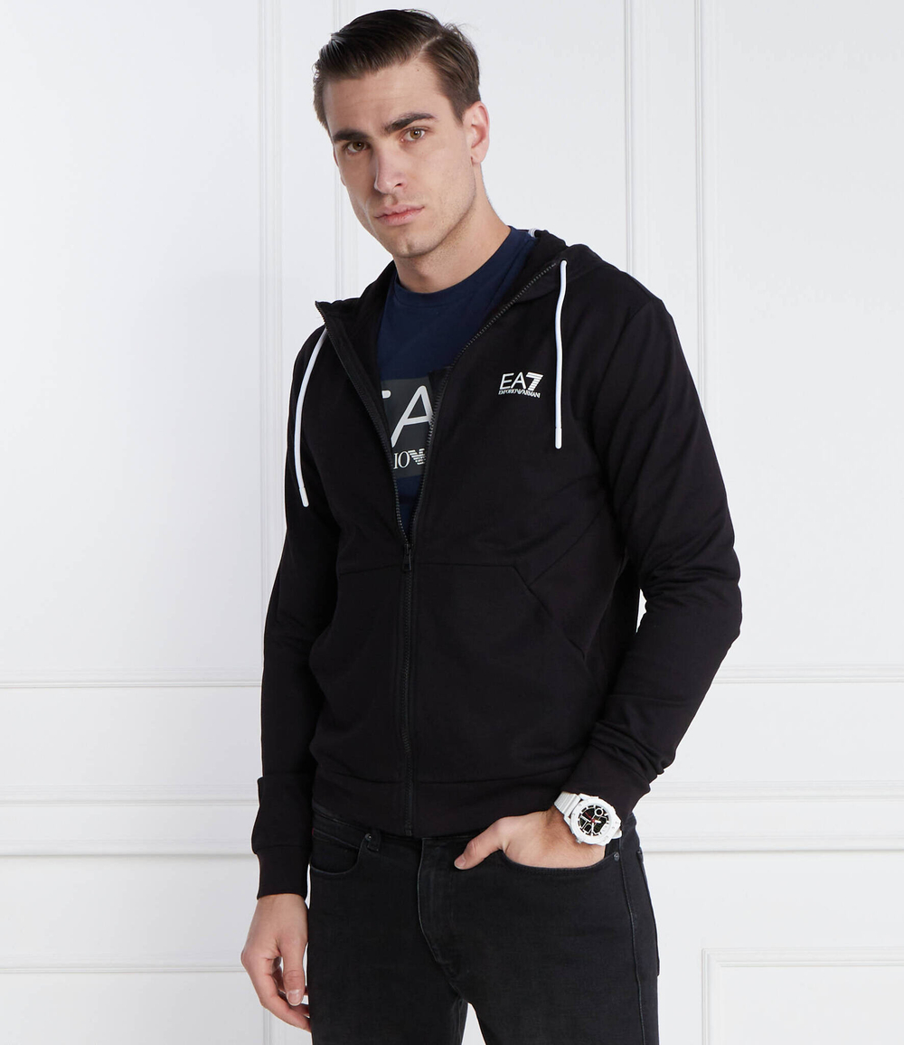 Худи EA7 - черный(3DPM53 PJ05Z)