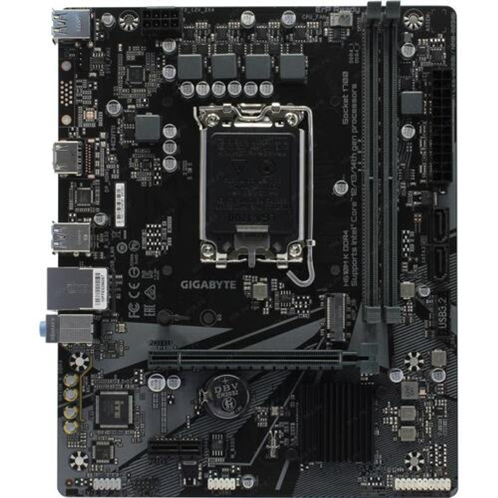 Мат. плата Lga1700 GIGABYTE H610M K DDR4 (RTL) &lt;H610&gt; PCI-E HDMI GbLAN SATA MicroATX 2DDR4