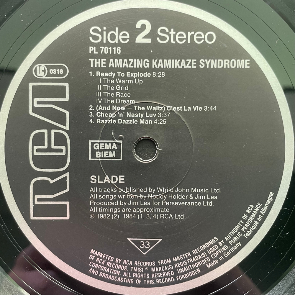 Slade - The Amazing Kamikaze Syndrome (Германия 1984г.)