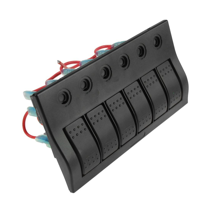 Панель бортового питания 6 переключателей, автоматы