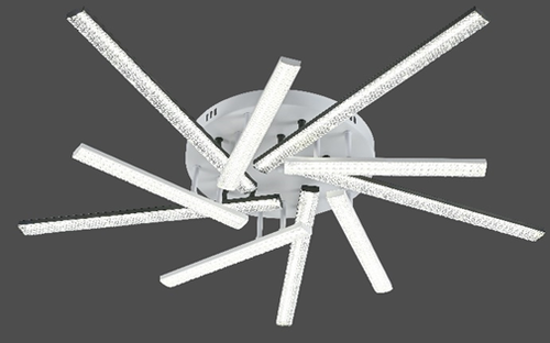 Потолочная светодиодная люстра Mirastyle JX-77138/5+5 WH+BK