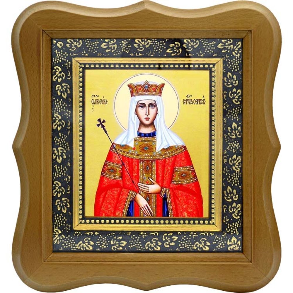Елена Сербская королева  преподобная. Икона на холсте.