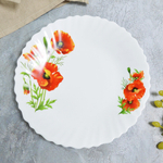 Тарелка десертная 19см Маки