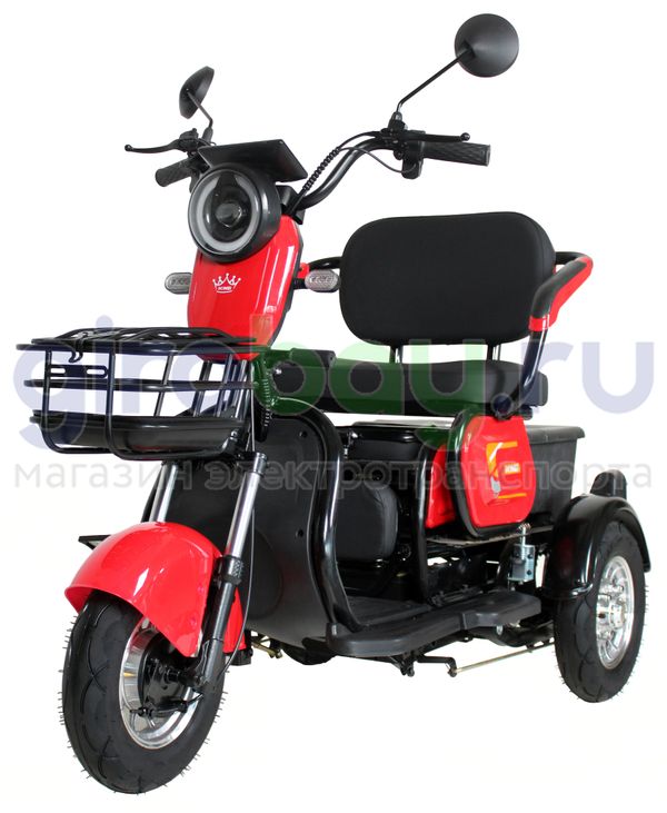 Электроскутер IKINGI SIBTRIKE 1000W (60V/23Ah) - Красный фото №2