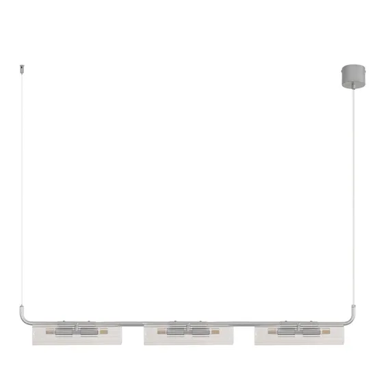 8258/6 SUSPENTIONI LN26 серебро/прозрачный, металл/стекло Подвес G9 6*20W 220V TORONTO