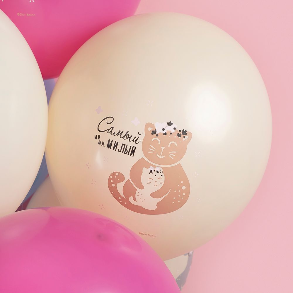 Шар (12''/30 см) Моей Зайке, Ассорти, пастель, 1 ст, 25 шт.