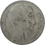 France, 20 Francs 1938 – "Turin" Series, VF