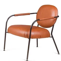 Лаунж-кресло Ego, коричневая экокожа