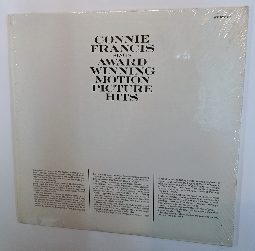 Connie Francis Sings Award Winning Motion Picture Hits (US 1963)