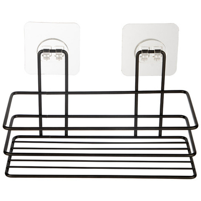 Полка подвесная 19,5*9,7*6см "Black" на самоклеящейся основе