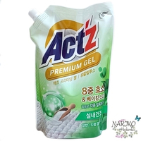 Концентрированный гель PIGEON Act’z Premium Gel для стирки белья аромат эвкалипта мягкая упаковка, 1 л.