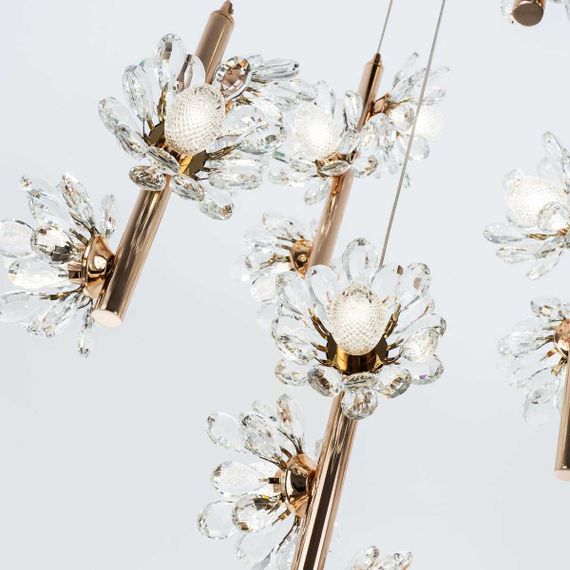 Подвесная люстра Modelux ML.1855.15 GD