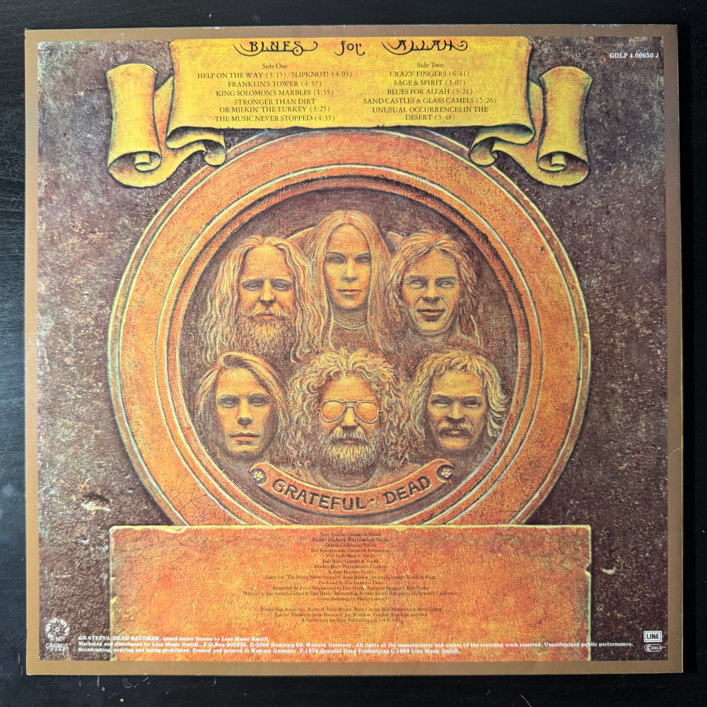 Grateful Dead ‎– Blues For Allah (Германия 1989г.) White