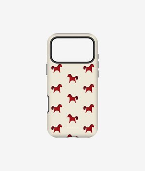 Чехол PONY (бордовый) для iPhone