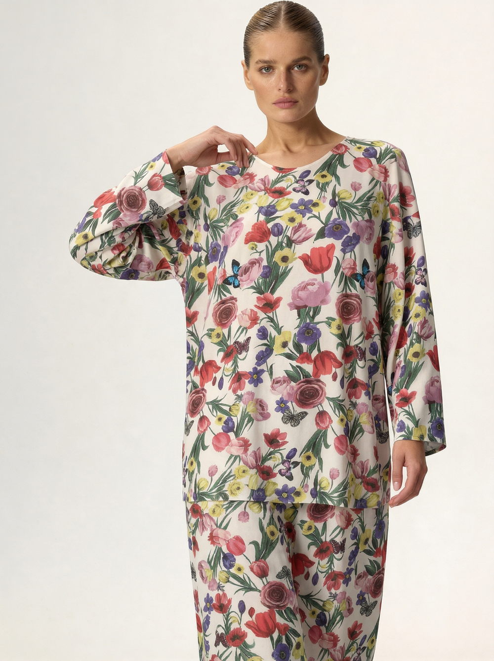 Лонгслив пляжный Сетка Шанхай