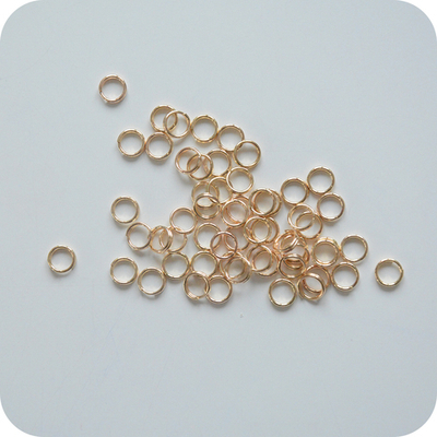 Соединительное кольцо 6 мм, золото